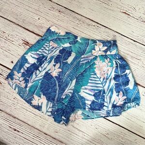 *Tropical Blue Floral Women's Shorts